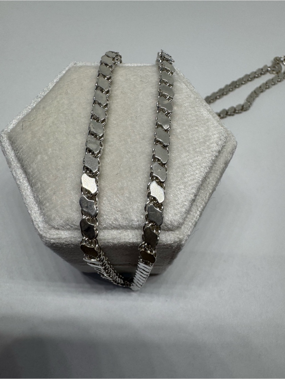 Vintage USSR 925 Sterling Silver Necklace 20" 18.2g